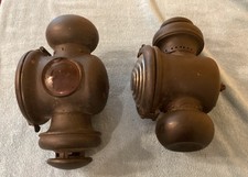 Old Model T Side Tail Lights 1910-20s. Lamps. Set Of 2.