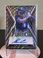 2023 Leaf Exotic /8 Gavin Cross Autograph Kansas City Royals