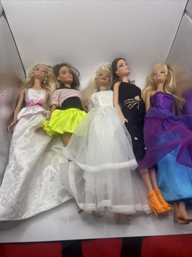 Vintage Barbie Dolls Lot Of 5