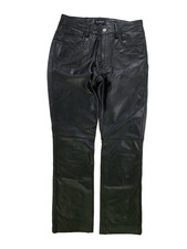 Vintage Guess 100 Leather Pants Black Size 0 Y2K