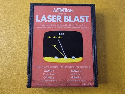 Laser Blast (1981) Atari 2600 By Activision Cartridge Tested And Working