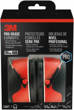 3M Pro-Grade Earmuff, Noise Reduction Rating (NRR) 30 dB, Lightweight &...