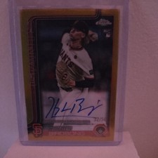 2025 Topps Chrome Hayden Birdsong True Gold Rookie Refractor Auto /50 RC SF