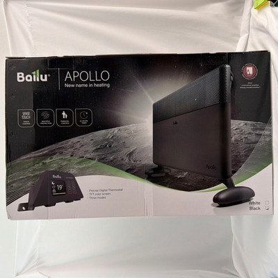 Ballu 1500W Convection Panel Silent Space Heater Smart App control/Alexa (Black)