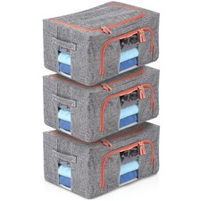 Aufbewahrungstasche 22 l 3er Set Unterbett Organizer Kleiderschrank Box Beutel