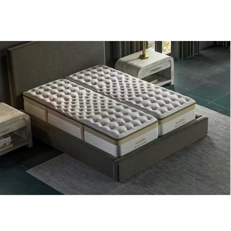 Saatva Split King Memory Foam Hybrid Mattress Medium Cooling Edge Support