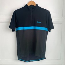 Rapha Merino Wool Jersey Mens Large Black Grey Blue Team Sky Short Sleeve
