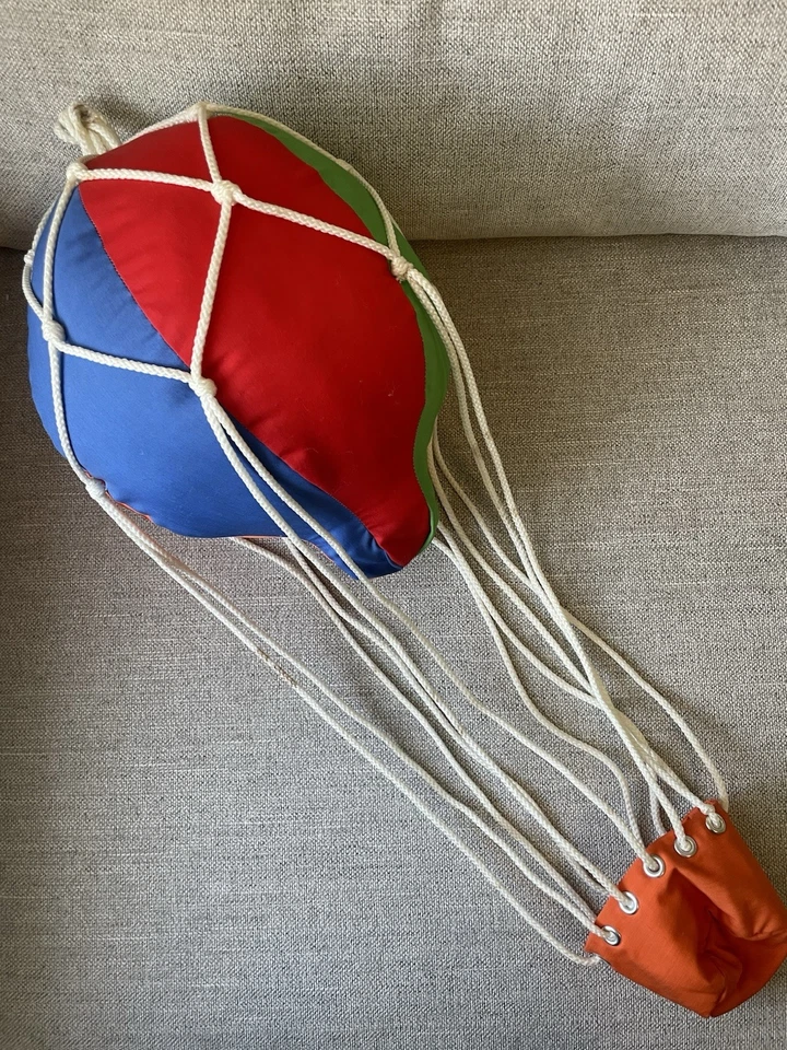 Globo de aire caliente colgante de tela decoración para habitación de bebé sala de juegos Foto 2 de 2