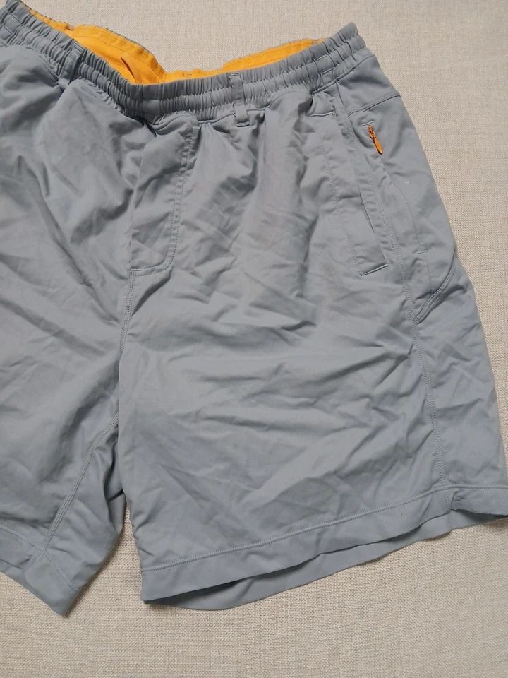 Pantalones Cortos Clásicos Birddogs Boom XL Gris con Forro Amarillo Atlético Natación Gimnasio Golf Usados en Excelente Condición Foto 3 de 4