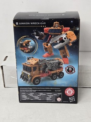 Transformers Age Of The Primes – Action Figure Junkion Wreck-Gar Voyager Class 17,5 Cm, Si Trasforma In Camion Della Spazzatura Con 15 Passaggi