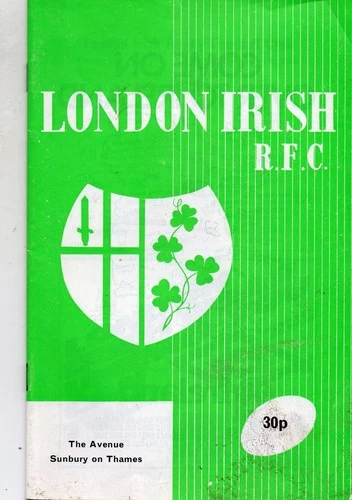 LONDON IRISH V ORRELL 22/1/1983 RUGBY JOHN PLAYER CUP