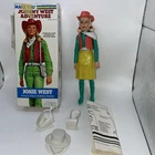 Vintage 1975 MARX  Rare JOSIE WEST Doll  Action Figure JOHNNY WEST Green W/Box