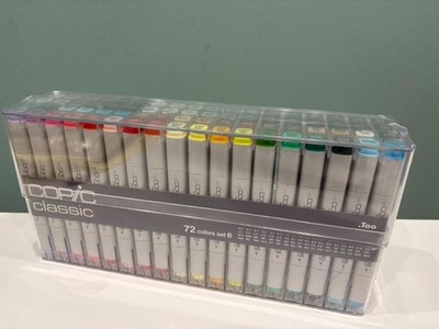 Too Copic Classic 72 Color Set B Alcohol Markers New Case Cracked Japan