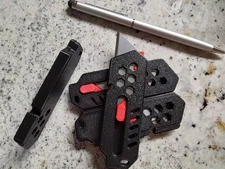 3-D Printed Retractable Box Cutter, Utility Knife, Razor Knife.