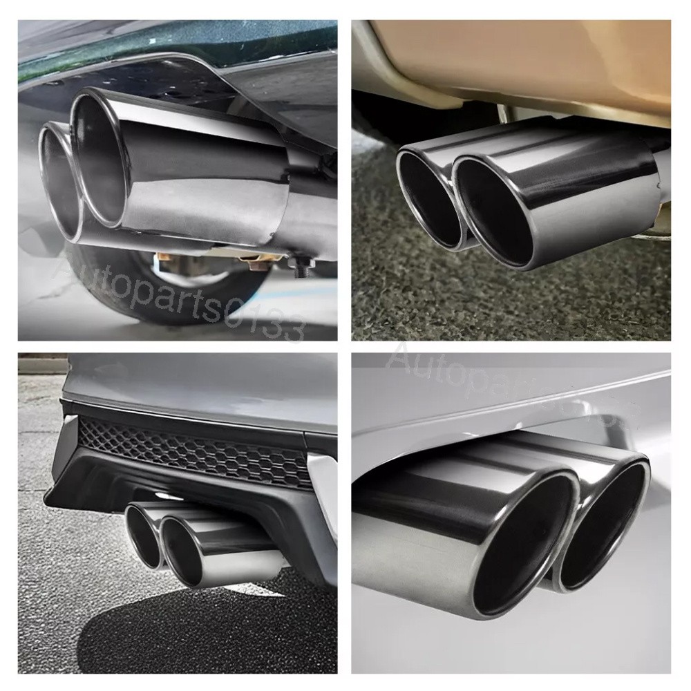 For Lamborghini Urus 2018-2025 Rear Car Dual Exhaust Muffler Tip Tail Pipe Steel