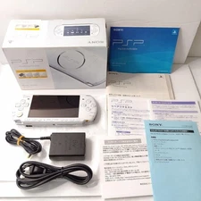 Sony PSP PSP3000 Playstation Portable Console Pearl White with Box Tested