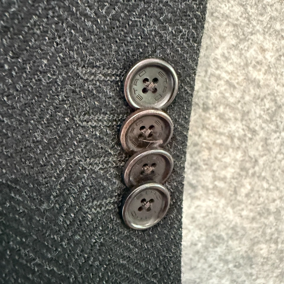 Abrigo Chaqueta de Lana ETRO Tweed para Hombres 54 (US 44) XL Franela Arco Iris Forrado Aria Foto 4 de 4