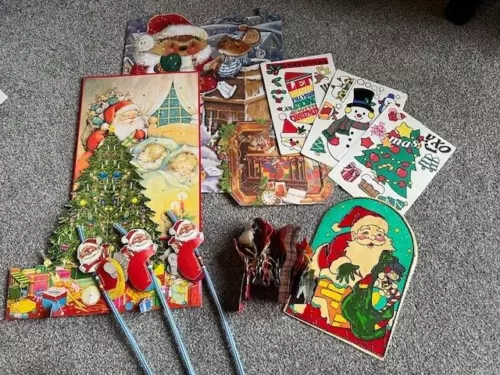 vintage christmas decorations 70  80s and 90s 