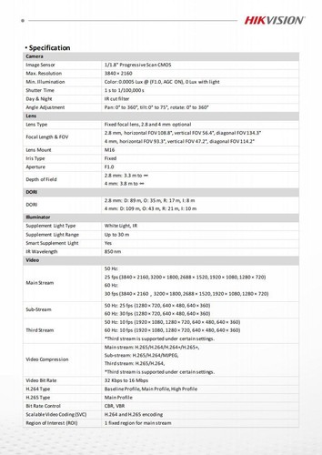 Cámara de audio Hikvision ColorVu3.0 AcuSense3.0 8 MP POE IP DS-2CD2387G3-LIS2UY/SL - Imagen 18 de 23