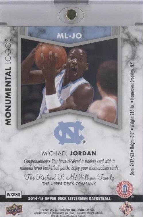 ☆希少【LOGO部分】 Michael Jordan 2014-15 upper deck マイケル 