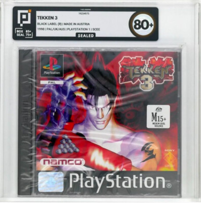 TEKKEN 3 First Print Pixel 80+ **PS1 PlayStation 1 NEU SEALED (No VGA WATA)