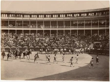 Photo Tirage Albuminé Arène Tauromachie Vers 1880