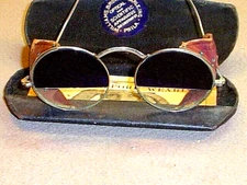 ANTIQUE TAW & CO ALBEX FURNACE STOKER BLUE TOP NON-PRESCRIPTION SAFETY GLASSES