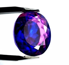 Awesome Pitambari Sapphire Oval Cut 15-17Ct Natural Bi-Colour Certified Gemstone