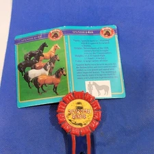 Spanish Barb Horse Information Card & Plastic Ribbon