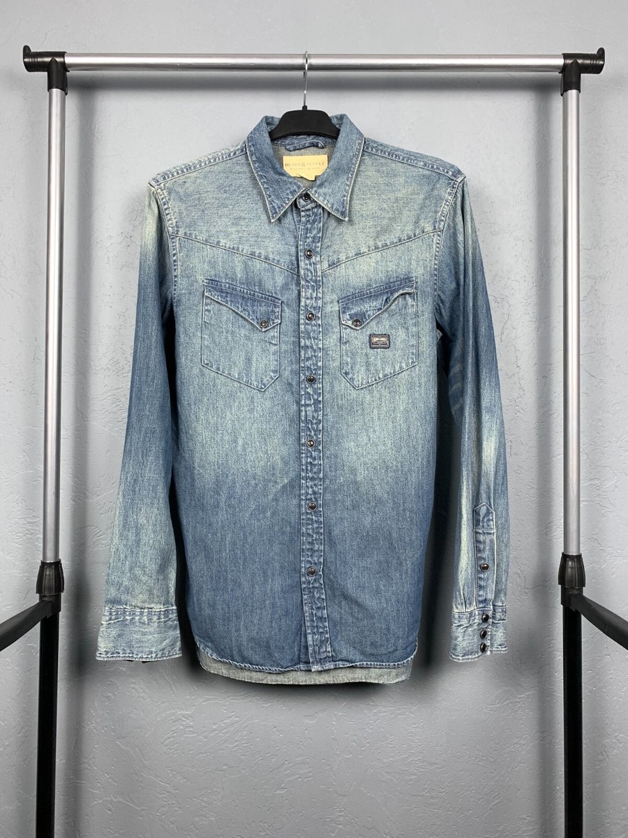 Denim And Supply Ralph Lauren Vintage Mens Denim Shirt Size S | eBay
