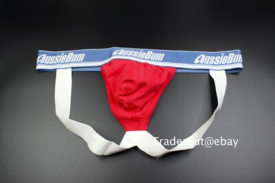 AussieBum Men Red cotton Wonderjock jock strap jockstraps