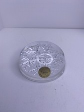 Garanti Cristal Snowflake Paperweight Genuine 24% Lead Crystal France