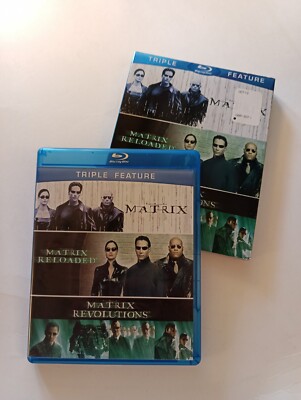 The Matrix TRIPLE FEATURE Matrix/Reloaded/Revolutions Blu-ray Set Orig Slipcase