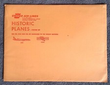 1970's to 1903 United Air Lines Historic Planes Picture Set 727 DCD-8 720 Jet