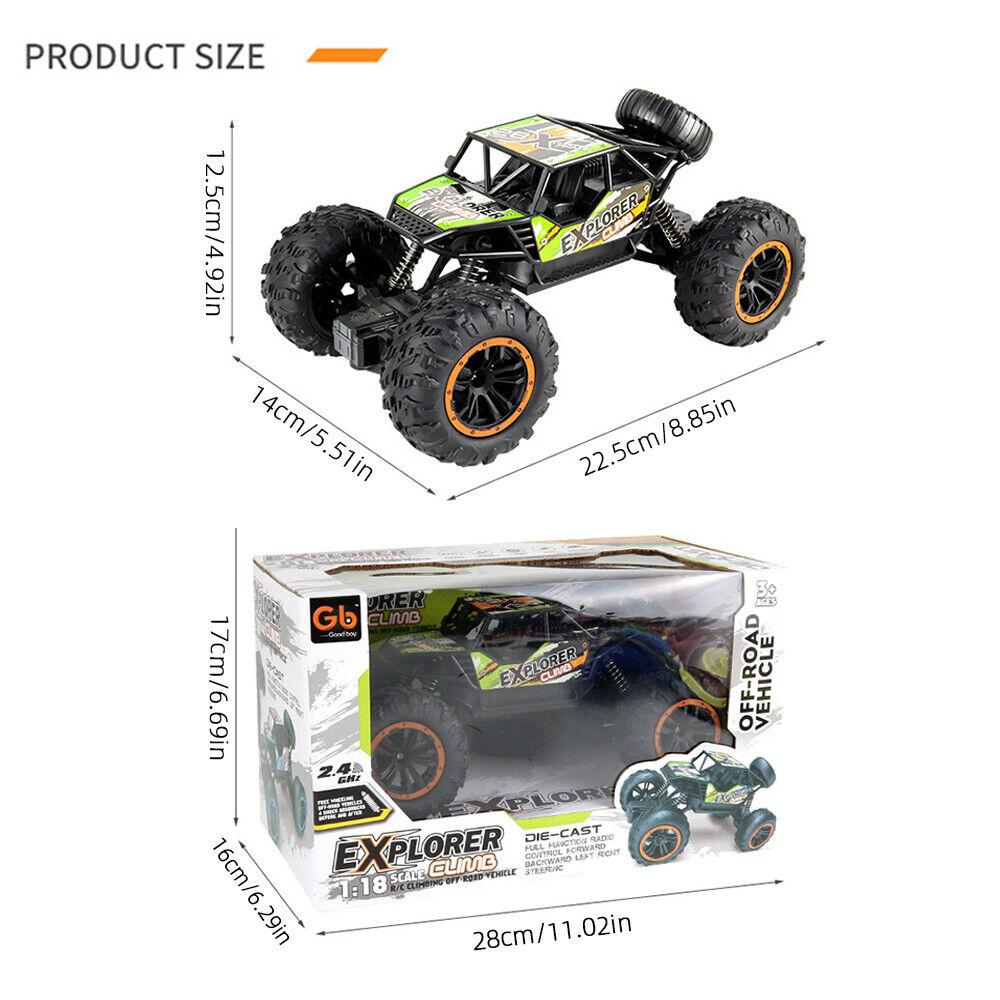 Carrinho de Controle Remoto 4X4 Monster Truck 28cm