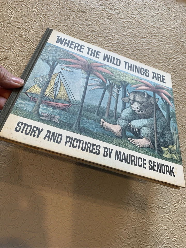 Where the Wild Things Are, SENDAK, First Edition, 1963 DJ Hardcover Foto 4 de 4