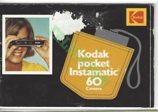 Vintage Kodak Pocket Instamatic 60 Camera Manual