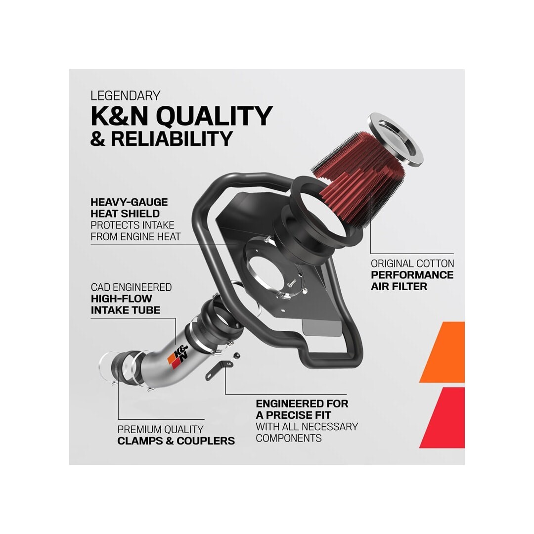 K&N Performance Air Intake System (69-7800TB - View #8