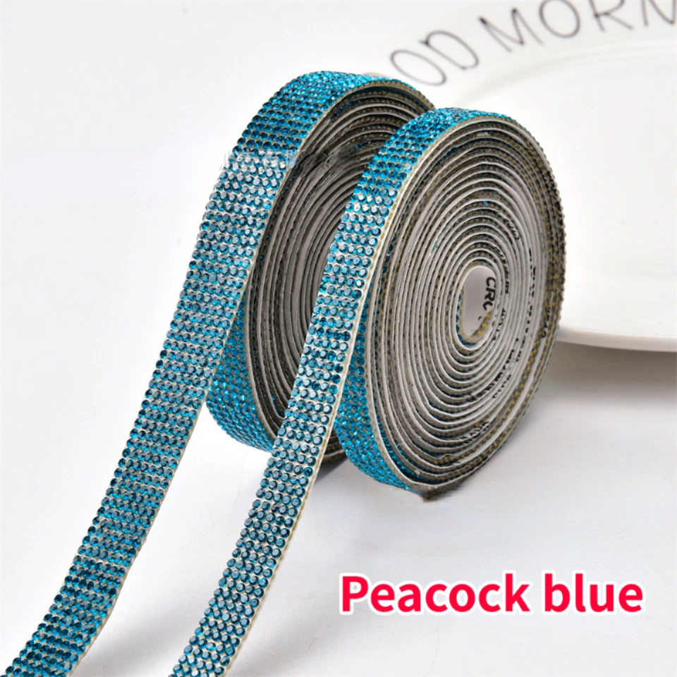 Самоклеящиеся стразы кристалл стикер отделки ленты искусственного бриллианта DIY костюм 5 X - Изображение 4 из 4