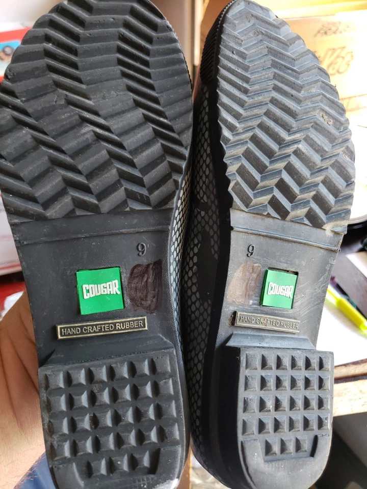 Zapatos de lluvia para exteriores marca Cougar, talla 9, camuflados usados Foto 3 de 4