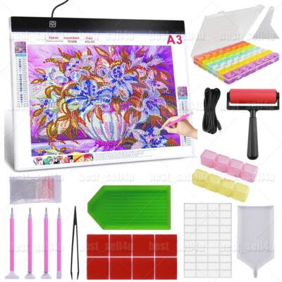 MARKENLOS A3 LED Dimmbar Diamond Painting Lichtplatten Lightpad Board Zeichenbrett USB