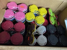 120 pcs 4-Pack Beer Assorted Can Plastic Holder Snap Top Various Colors Reusable