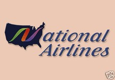 National Airlines Logo Handmade 3.25" x 2.25" Fridge Magnet (LM14031)