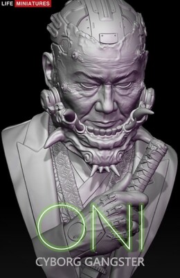 Life Miniatures - ONI - Cyborg Gangster - 1:10 Resin - LMFUB07