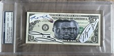 THE GOATS Michael Jordan, Kobe Bryant, & LeBron James Auto $1 Bill PSA DNA ~Rare