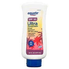 Equate Ultra Sunscreen Lotion SPF 50 16 Fl Oz Sun Protection Water Resistance