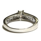 14k white gold 1.08ct round diamond engagement ring 3.4g ladies size 8 natural — photo 5