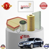 Set Service 4 Filter volvo V70 II 2.0 D4 120KW 163CV Von 2011-> KTV1