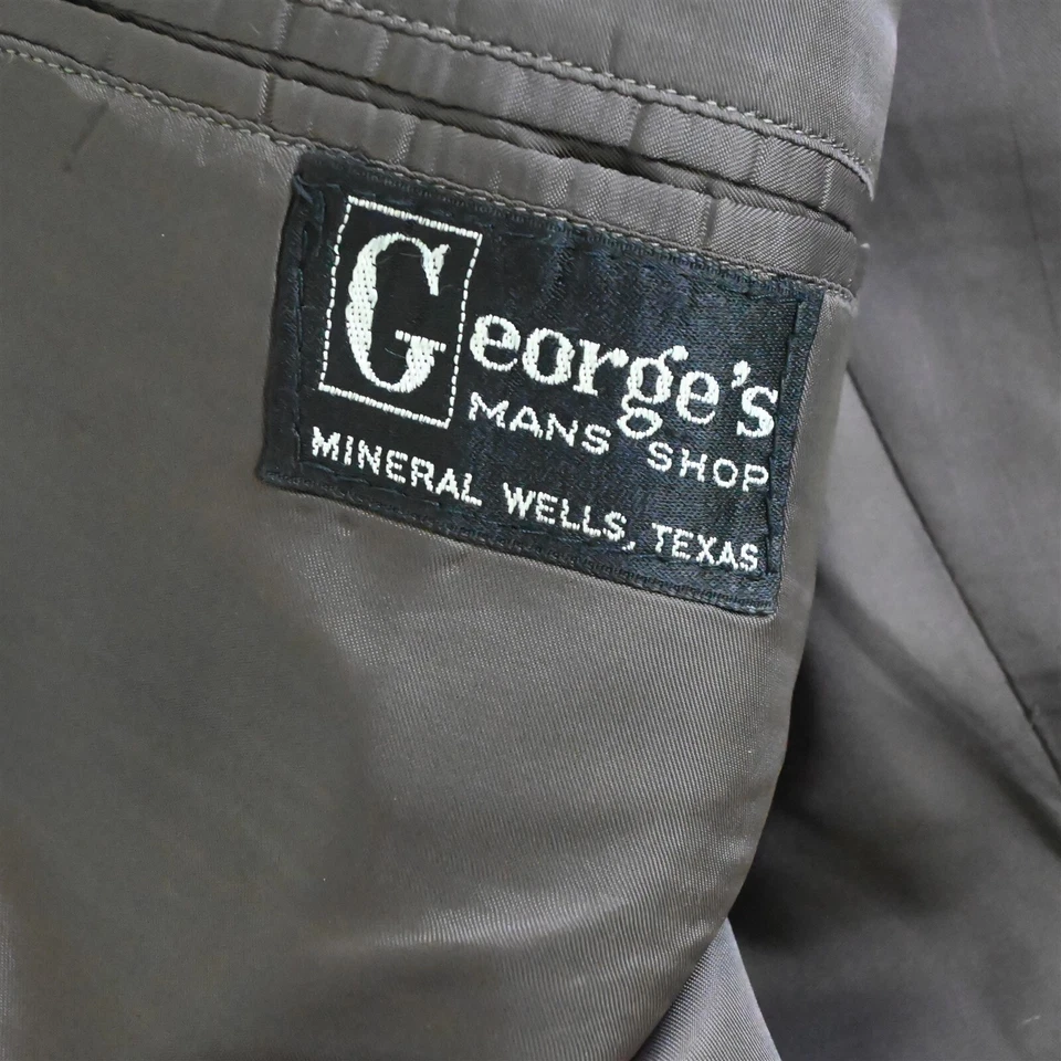 Chaqueta Pantalones Traje De Colección Para Hombres 42R 34x32 Verde Tejido De Cesta Lana Foto 4 de 4