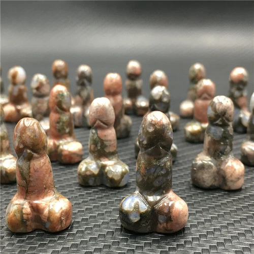 Wholesale Natural mix mini Penis Carved quartz Crystal Massager Wand Healing - Picture 121 of 296